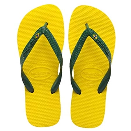 Havaianas Brazil Logo Flip Flop Sandal Citrus Yellow 41/42 BR (11-12 M