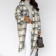 thumbnail image 5 of Puntoco, abrigo largo de mezcla de lana a cuadros para mujer, chaquetas de manga larga con botones, camisas informales de franela para novio, liquidación Puntoco Puntoco-8110, 5 of 6