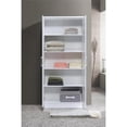 thumbnail image 6 of Pemberly Row 2 Door Wooded Armoire with 4 Shelves in White Finish, 6 of 7