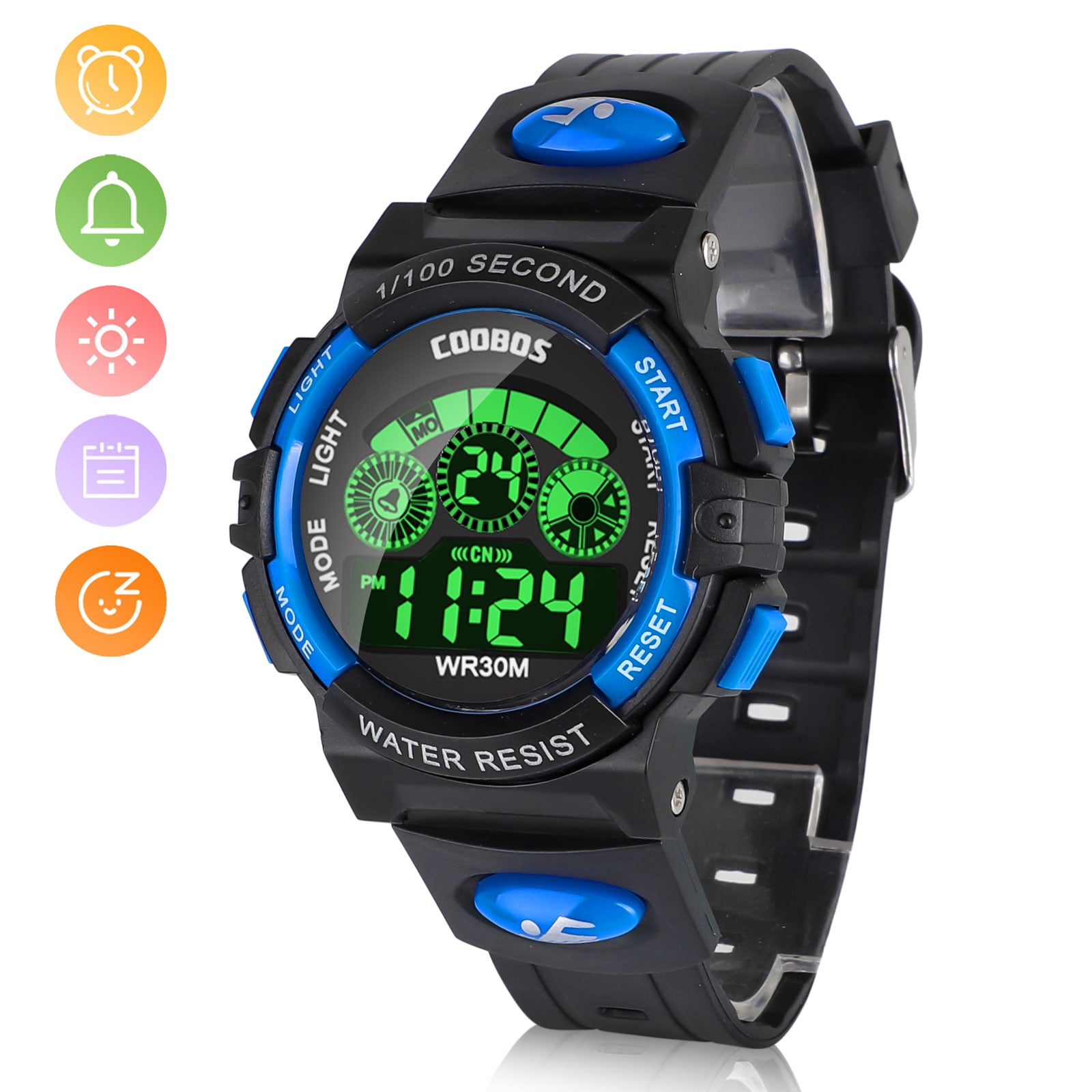 colorful digital watches