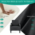 thumbnail image 4 of Modern Accent Chair for Bedroom Upholstered Reading Chair with Side Pockets Comfy Living Room Chairs Living Room Armchair for Office, Apartment (Charcoal Towel), 4 of 7