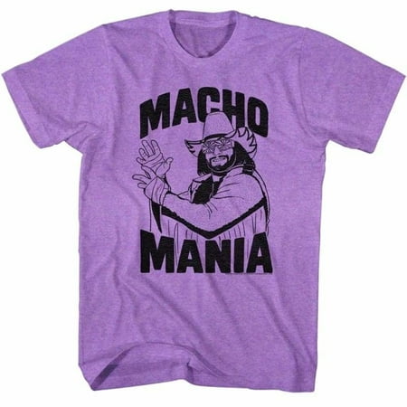 Macho Man Icons Macho Mania Adult Short Sleeve T Shirt