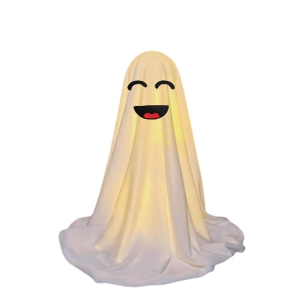 Halloween Ghostly Spirit Props — Flowing White Silhouette with Eerie Warm Glow, Halloween Decorations for Porch Ceilings, Tree Branches & Entryway Displays — perfect for Trick or Treat Nights