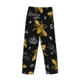 thumbnail image 5 of Disketp Hohey Bee Golden Embroidery Men'S Pajama Pants - Ultra Soft Fleece Sleep And Lounge Pants (Size: S-Xxl), 5 of 9