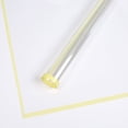 thumbnail image 1 of Zhuge Papel de vidrio, papel floral, a prueba de polvo, impermeable, transparente, borde de color, papel de embalaje floral, papel floral para ramo floral (amarillo), 1 of 5