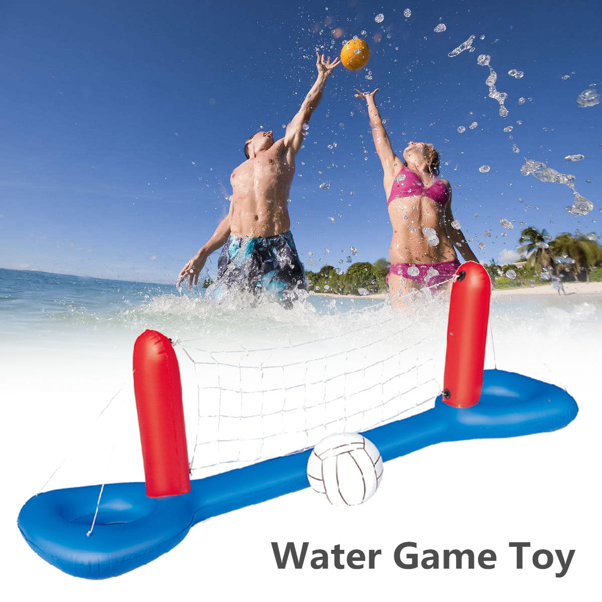 Water Sports Inflatable Floating Swimming Pool Volleyball Game Toy for Swimming Pool Seaside Indoor Outdoor
