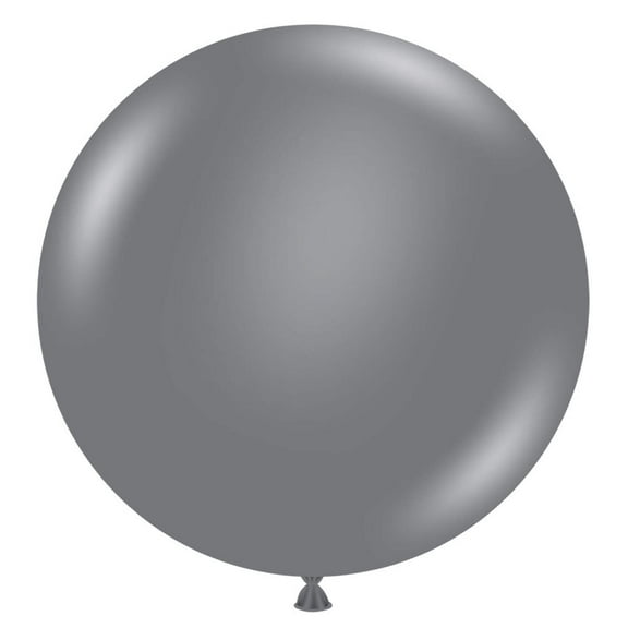 36 inch Tuftex Gray Smoke Latex Balloons (1 Pack) - Party Supplies Decorations