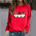 thumbnail image 2 of MIUOWANP Women's Long Sleeve Tops Christmas Fashion Women's Casual Long Sleeve Printed Ladies Sweatshirts Tops, 2 of 4
