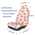 thumbnail image 3 of Naloa Fall 70s Groovy Hippie 1 Car Seat Covers Universal Front Seat Coves for Car Accessories ,Padded Car Covers for Automotive, SUV, Truck, and Van, 3 of 5
