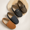 thumbnail image 4 of Meckior Toddler Boys Girls Dress Shoes Slip-On Loafers Flats Boat Moccasin for Little Kids, 4 of 7