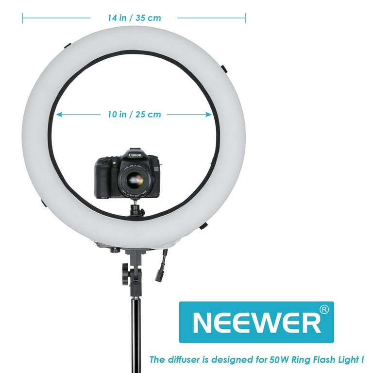 Neewer RL-12 LED Ring Light 12'' Inner Diameter with Light Stand and Soft  Tube