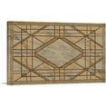thumbnail image 1 of ARTCANVAS Art Deco Brown Tan Geometric Design Canvas Art Print - Size: 40" x 26" (1.50" Deep), 1 of 9