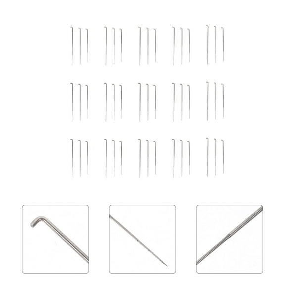 DEEPCRAFF 45Pcs Needle Felting Needle Metal Craft Supplies for Beginners and Handicraft Lovers