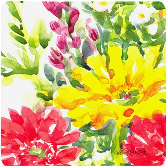 Flower Foam Coasters - Set 4