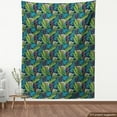 thumbnail image 4 of Ambesonne Leaf Fabric by the Yard Upholstery, Tropical Jungle Pattern, 1 Yard, Multicolor, 4 of 5