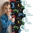 thumbnail image 3 of Blackout Kids Curtains,Colorful Controllers Games Black Pattern Childrens Insulated Curtains Set Of 2,Bedroom Essentials,Toddler Room Decor 42"x63", 3 of 5