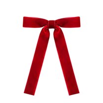 KUNPENG 24pc Velvet Bows with Twist Ties for Christmas Trees and Holiday Wreaths, Classic Festive Decorations for Wedding Florist Decor, Cake Pops,Christmas Tree & Gift