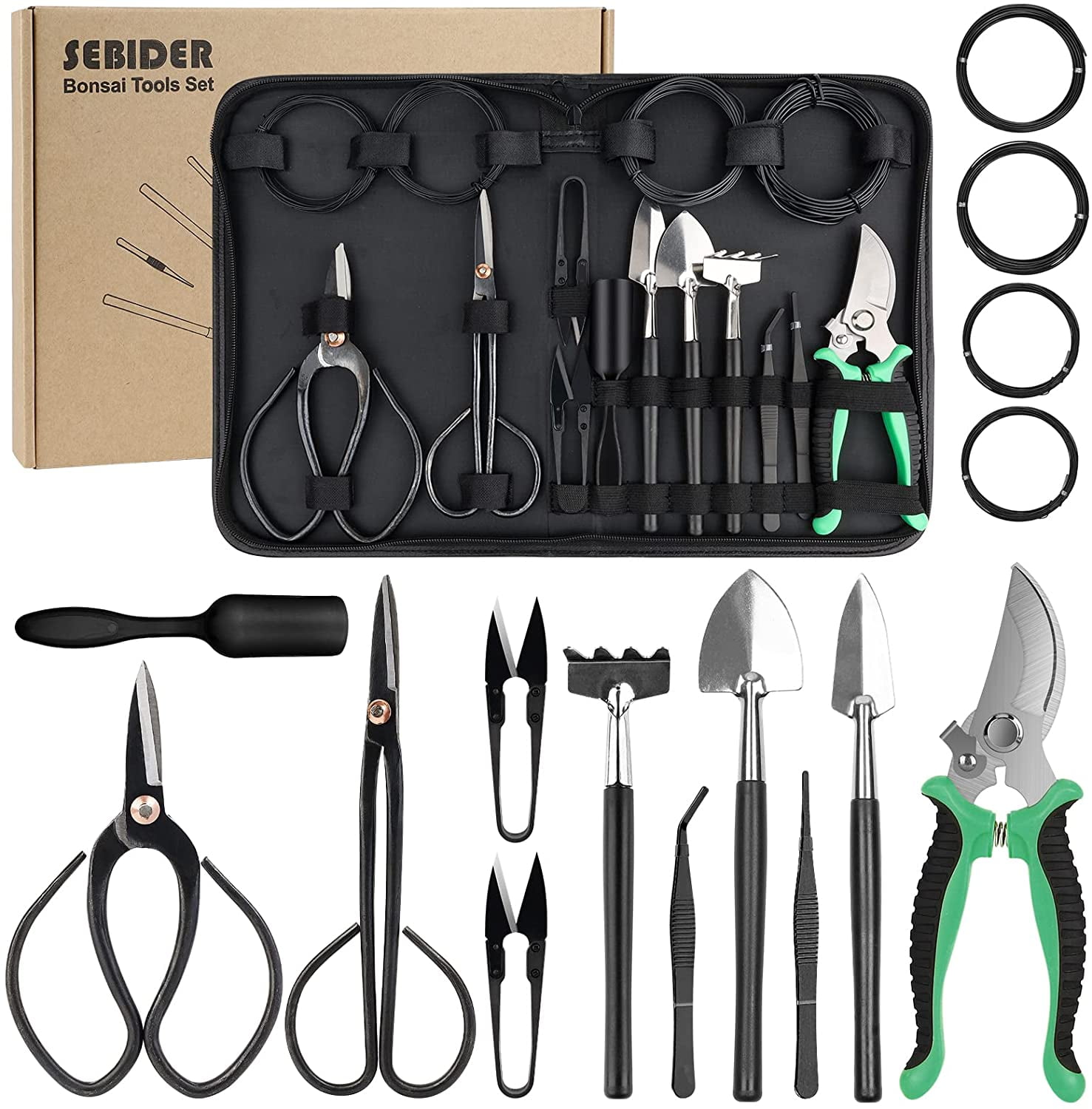 Details about   Bonsai Scissors Steel Shears Pruning Carbon Tool Tree Cutter Long Kit Tools Set 