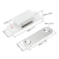 thumbnail image 2 of Ganchos Magnéticos Uxcell de Plástico con Imán Metálico Blanco 8 Paquetes, 2 of 6