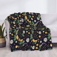thumbnail image 3 of Yiaed Snake And Flower Print Blanket Throw Blanket Soft Cozy Flannel Blanket for Home Bed Sofa Couch Chair-60"x50", 3 of 6