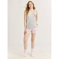 thumbnail image 3 of Joyspun Women's Printed Tank Top and Shorts Pajama Set, 2-Piece, Sizes XS-3X, 3 of 4
