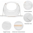 thumbnail image 3 of KUANG! Acrylic Evening Handbag for Women Moon Shape Purse Top Handle Clutch Evening Shoulder Bag for Party, 3 of 6