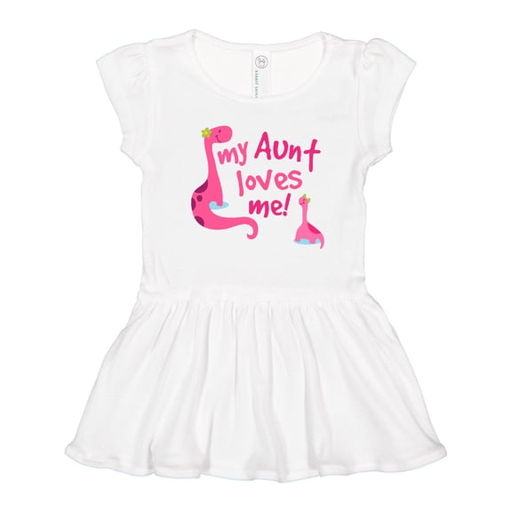 Inktastic My Aunt Loves Me Girls Toddler Dress