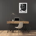 thumbnail image 3 of Cartissi 19x24 White Modern Wood Framed Museum Art Print Titled - Black And White I, 3 of 4