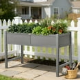 thumbnail image 3 of TT Nature Raised Garden Bed 47x22x30 in HDPE Elevated Planter Box for Vegetables, Herbs, Flowers - Outdoor Garden Bed for Patio, Balcony, Backyard, 3 of 9