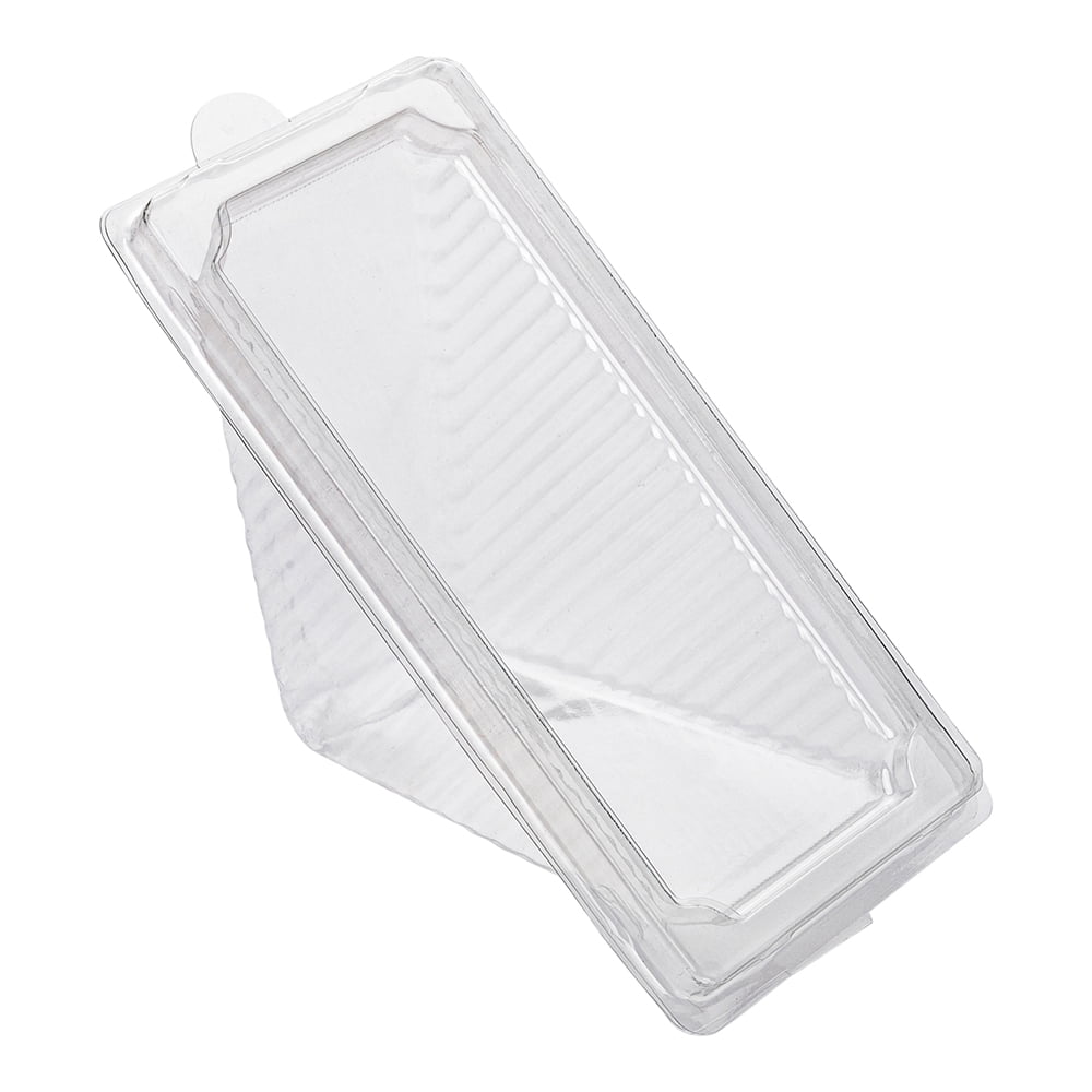 Clear TRIPLEFILL Plastic Hinged Sandwich Triangle Wedges Storage Catering Picnic 