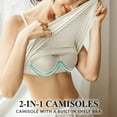 thumbnail image 2 of Vente de Liquidation 2025 Soutien-Gorge Femme Simple Sculptant Bretelles Réglables Haut Intégré Débardeur, 2 of 9