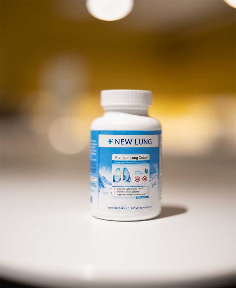 Success Chemistry New Lung Premium Lung Cleanse with Mullein & Marshmallow Root for Adults - 60 Capsules