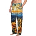 thumbnail image 6 of Naloa Sunset Sky Sunflower Pajama Pants Men, PJ Bottoms, Sleep & Lounge Pants-X-Large, 6 of 6