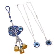 thumbnail image 4 of Conjunto de joyas de mal de ojo collar con colgante de mal de ojo adornos de mal de ojo Bling Bling, 4 of 12