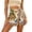 Beige, variant on Uobin Women's Boho Mini Skirts Floral Shorts Tie Side Wrap Elastic Waist Summer Lightweight Skorts Beach Vacation Outfits
