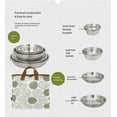 thumbnail image 3 of Assiette de camping en Acier Inoxydable, Ensemble de 20 Pcs, portable et Ultralégère, 3 of 12
