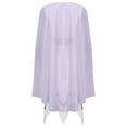 thumbnail image 4 of iiniim Robe Tunique Grecque Ancienne pour Femmes Costume d'Halloween en Chiffon Robe à Manches Longues Lavande 4TG, 4 of 5