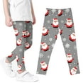 thumbnail image 2 of VERUGU Girls Leggings Kids Fall Winter Fashion Christmas Printed Long Pant Casual Slim Fitting Pants 3-8 Years, 2 of 4