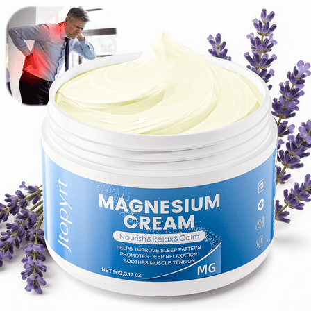 Jtopyrt Magnesium Cream - Soothes Muscle Soreness and Eases Joint Discomfort, At-Home Relief for Women