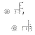 thumbnail image 4 of LeCalla 925 Sterling Silver Filigree Round Hoop Earring Jewelry Star-Cut Hoop Earrings for Women Teen 20MM, 4 of 7