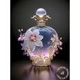 thumbnail image 3 of Botella de perfume de flores de lujo 5D DIY AB pintura de diamante taladro completo bordado moda punto de cruz Rhinestone decoración del hogar regalo, 3 of 5