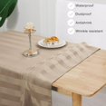 thumbnail image 3 of Clear PVC Tablecloth ; Oil-Proof Transparent Vinyl Table Cloth Rectangle Table Wipe Clean for Easy Maintenance Table Cover for Dining Picnic Camping Outdoor, 3 of 7