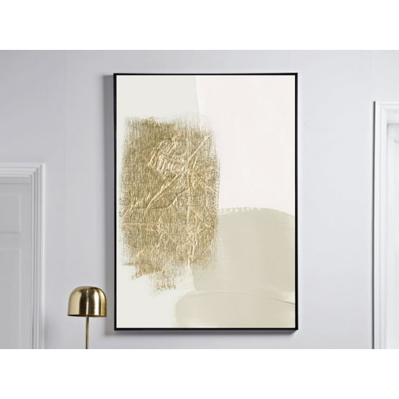 Beige And Gold Wall Art · Neutral Art Print · Abstract Art · Abstract Shapes · Japandi Decor · Above Bed Decor · Living Room Wall Art Wall Art, Modern Wall Decor, 8x12 UNFRAMED