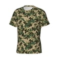 thumbnail image 3 of Yiaed Camouflag Print Mens Short Sleeve Tight Fit T-Shirt, Crewneck Casual Tee-Large, 3 of 5