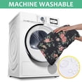 thumbnail image 6 of Pioneer Flower Floral Print Pattern Square Tablecloth,Waterproof Square Table Cover,Wipeable Spillproof Washable Table Cover for Home Kitchen Party Decor 42"X42"(107x107cm), 6 of 6