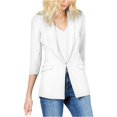 thumbnail image 1 of I-N-C Womens Solid One Button Blazer Jacket white M, 1 of 1