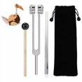 thumbnail image 1 of Weighted Acoustic Tuning Fork Set for Sound Therapy Slider Design Silver Gold Multiple Frequencies, 1 of 4