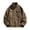 Coffee, variant on Mens Stand Collar PU Bomber Jacket Fashion Multi Zipper Pockets Windproof Ribbed Cuff Outerwear Streetwear Vacation Weekend Walking Lightweight Casual Outerwear for Men