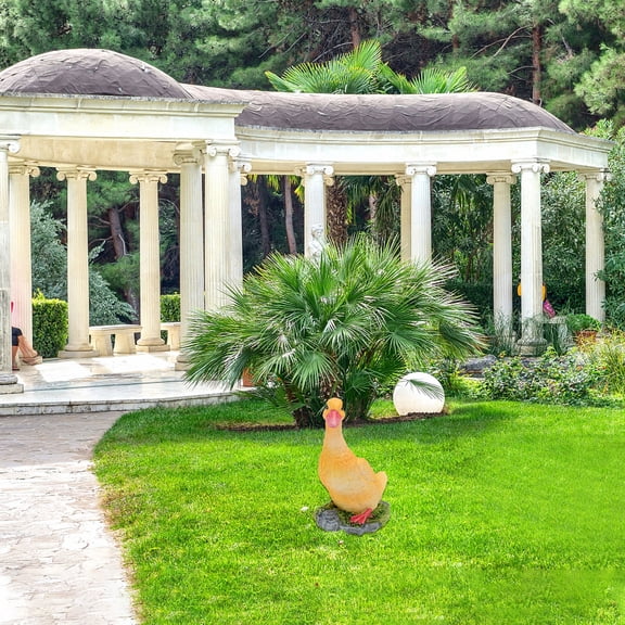 Worgeous Simulated Yellow Lawn Ornament Baby Child Friendly Outdoor Garden Statue Decor