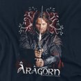 thumbnail image 2 of Lord of The Rings Aragorn Women's T Shirt, Navy, 2X-Large, 2 of 6